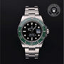 Rolex Certified Pre-owned Submariner M126610LV-0002 front on black background