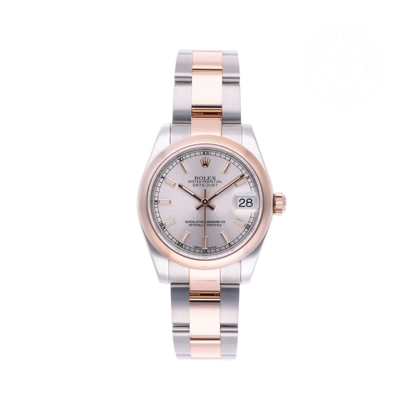 Rolex Certified Pre-owned Lady Datejust M178241-0002 front on white background