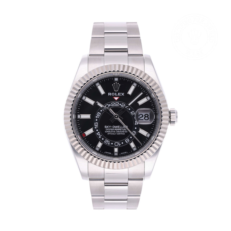 Rolex Certified Pre-owned Sky-Dweller M326934-0005 front on white background