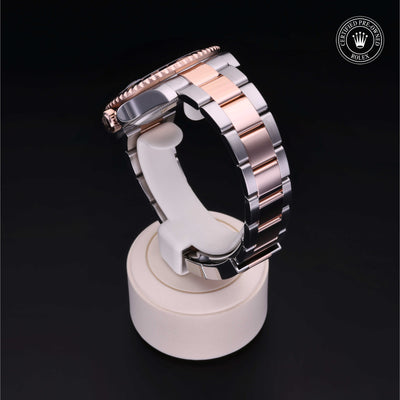 Rolex Certified Pre-owned GMT II M126711CHNR-0002 front on black background