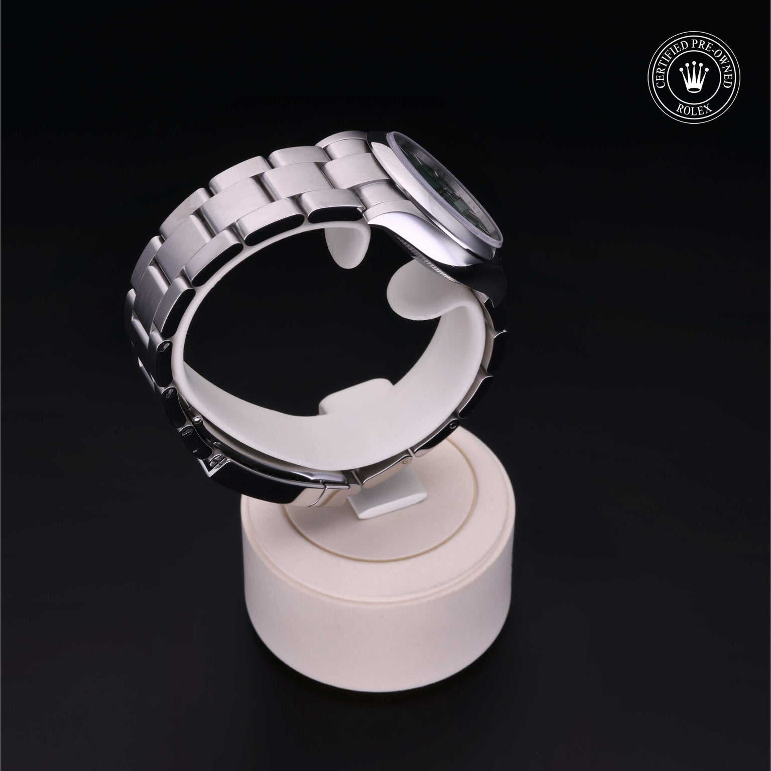 Rolex Certified Pre-owned Lady Datejust M277200-0006 front on black background