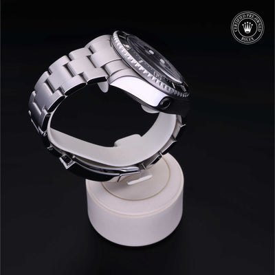 Rolex Certified Pre-owned Sea-Dweller M116660-0001 front on black background