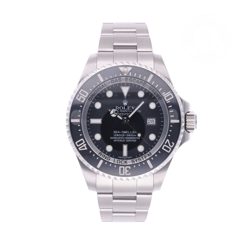 Rolex Certified Pre-owned Sea-Dweller M116660-0001 front on white background