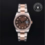 Rolex Certified Pre-owned Datejust M126281RBR-0014 front on black background