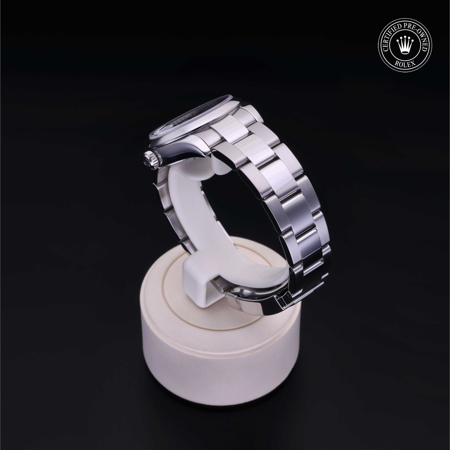 Rolex Certified Pre-owned Lady Datejust M178240-0013 front on black background