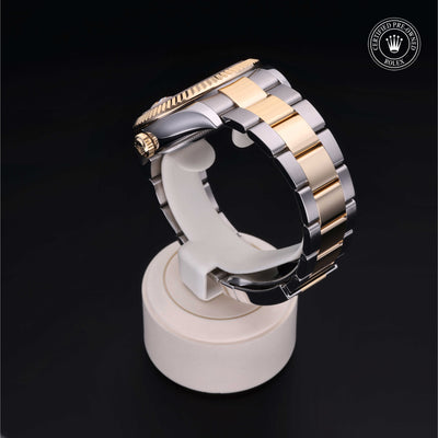 Rolex Certified Pre-owned Sky-Dweller M326933-0001 front on black background