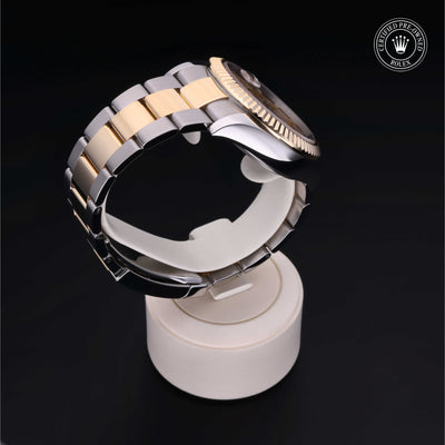 Rolex Certified Pre-owned Sky-Dweller M326933-0001 front on black background