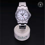 Rolex Certified Pre-owned Explorer M16570-0006 front on black background