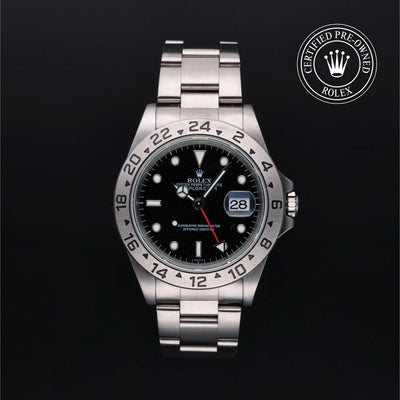 Rolex CPO Explorer M16570 front on white background