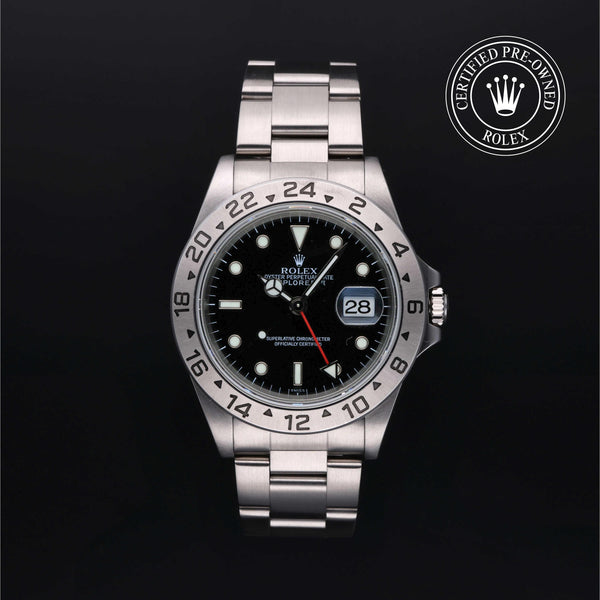 Rolex CPO Explorer M16570 front on white background