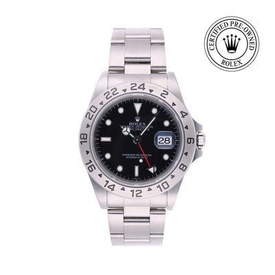 Rolex CPO Explorer M16570 front on white background