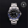Rolex Certified Pre-owned GMT II M116710BLNR-0002 front on black background