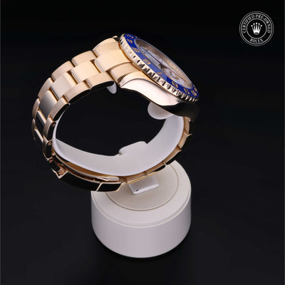 Rolex Certified Pre-owned Yacht-Master M116688-0001 front on black background