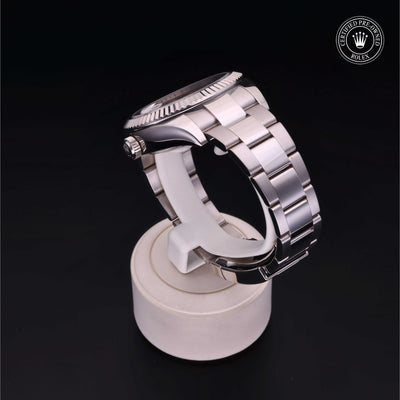 Rolex Certified Pre-owned Sky-Dweller M326939-0001 front on black background