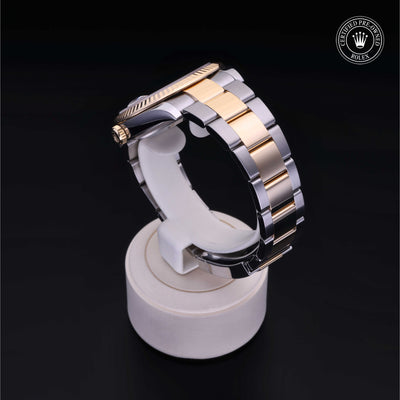 Rolex Certified Pre-owned Datejust M126333-0013 front on black background