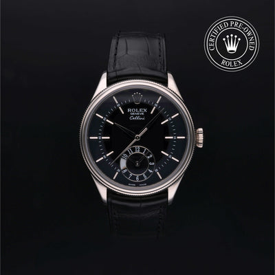 Rolex Certified Pre-owned Cellini M50529-0005 front on black background