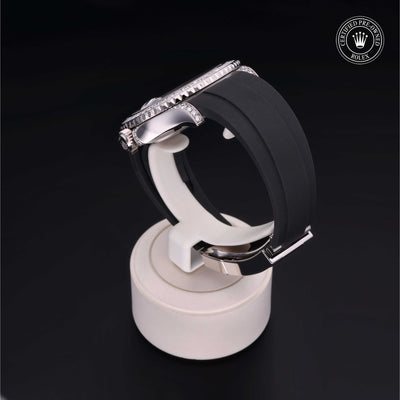 Rolex Certified Pre-owned Yacht-Master M226679TBR-0003 front on black background