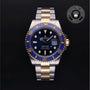 Rolex Certified Pre-owned Submariner M126613LB-0002 front on black background