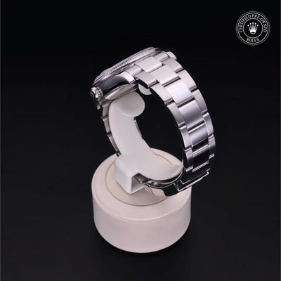 Rolex Certified Pre-owned Datejust M116244-0007 front on black background