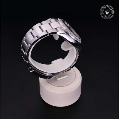 Rolex Certified Pre-owned Datejust M116244-0007 front on black background