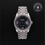 Rolex Certified Pre-owned Datejust M126284RBR-0013 front on black background