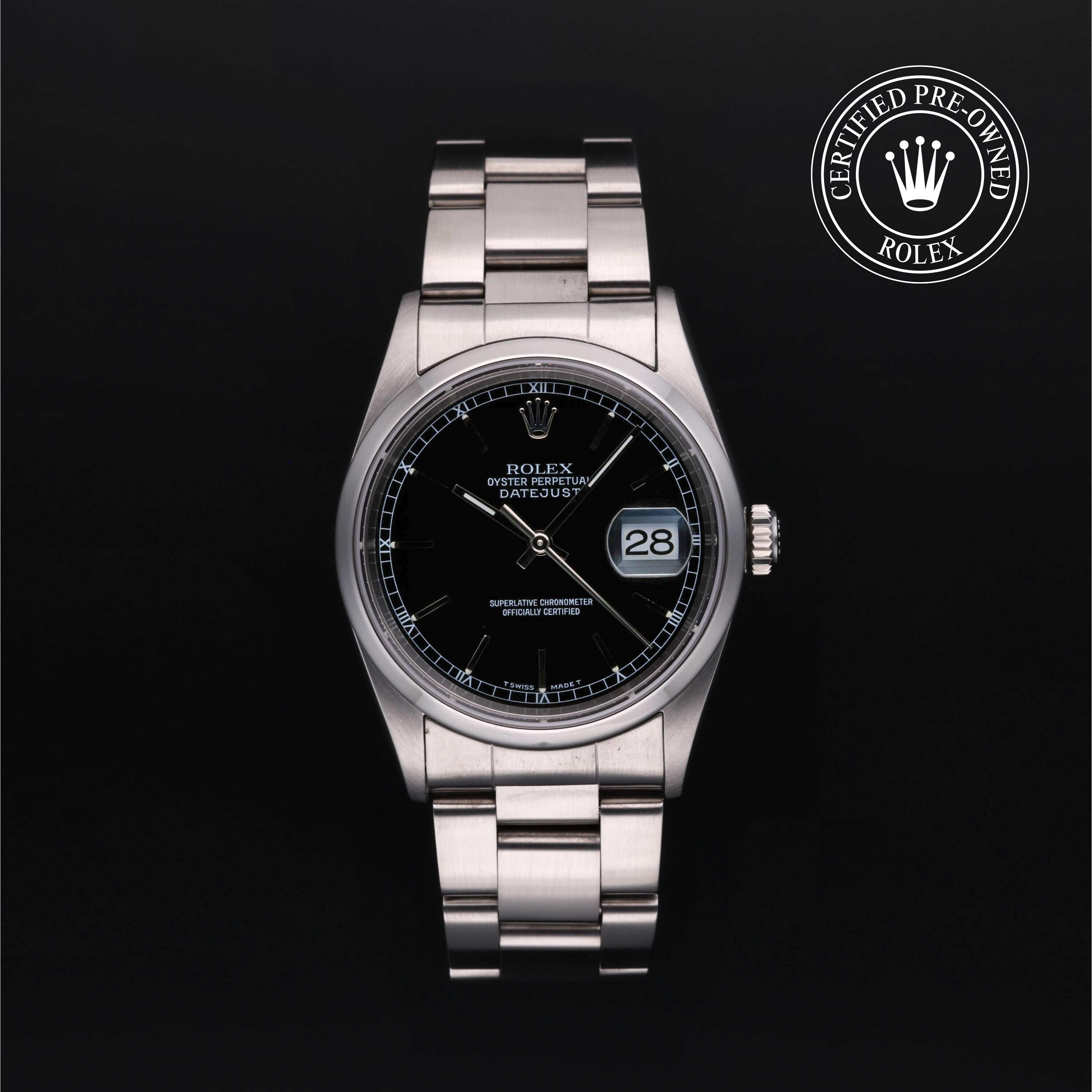 Rolex CPO Datejust M16200 front on white background