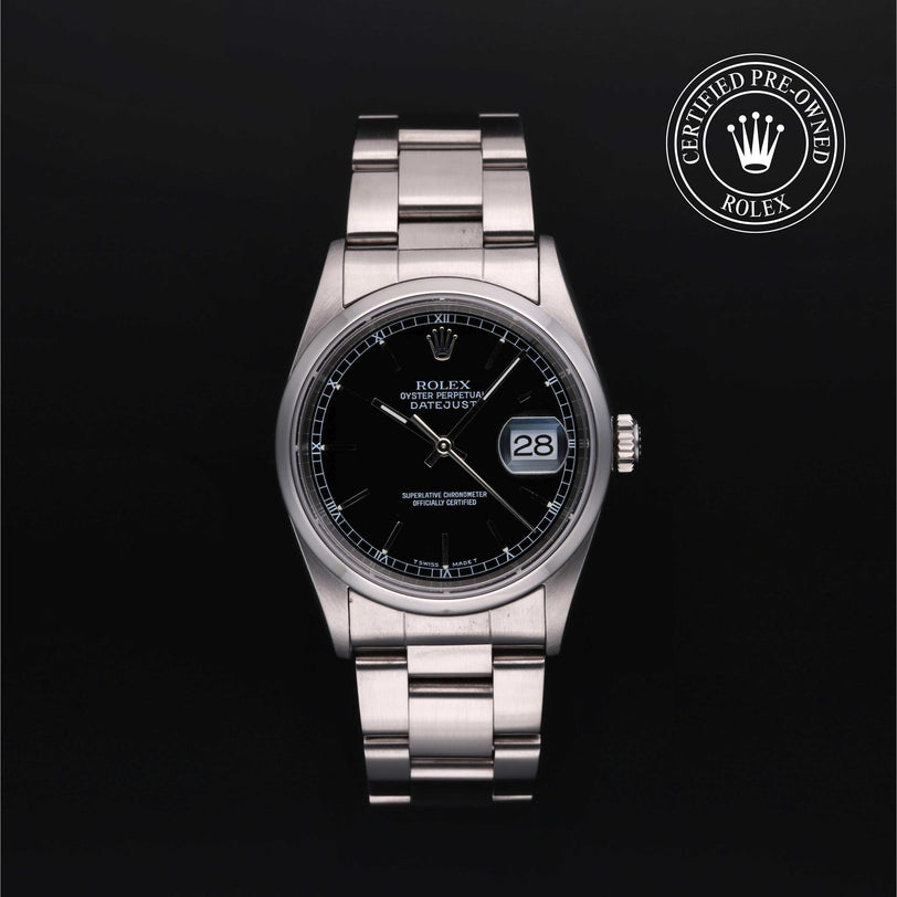 Rolex CPO Datejust M16200 front on white background