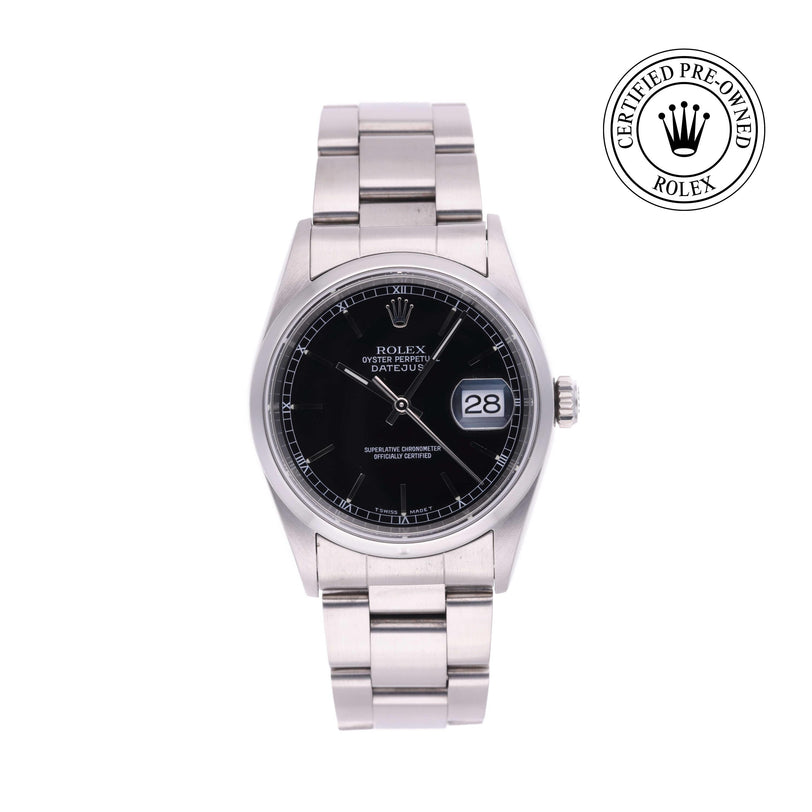 Rolex CPO Datejust M16200 front on white background
