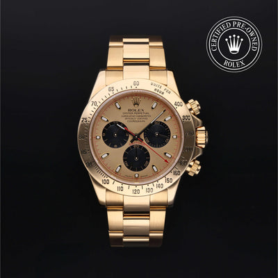 Rolex CPO Daytona M116528 front on white background