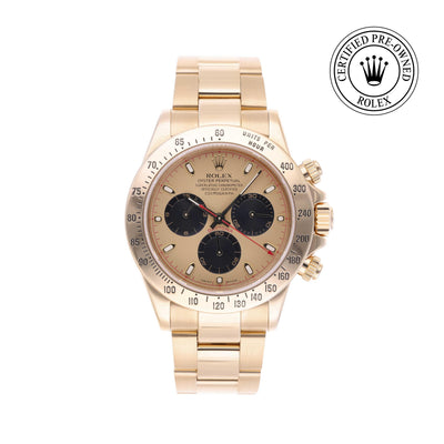 Rolex CPO Daytona M116528 front on white background