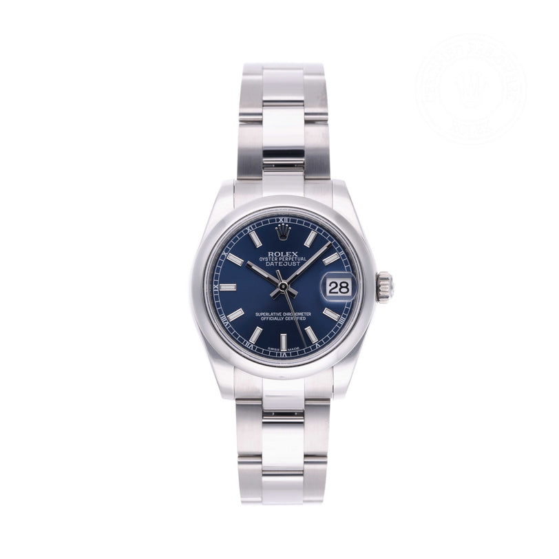 Rolex Certified Pre-owned Lady Datejust M178240-0023 front on white background