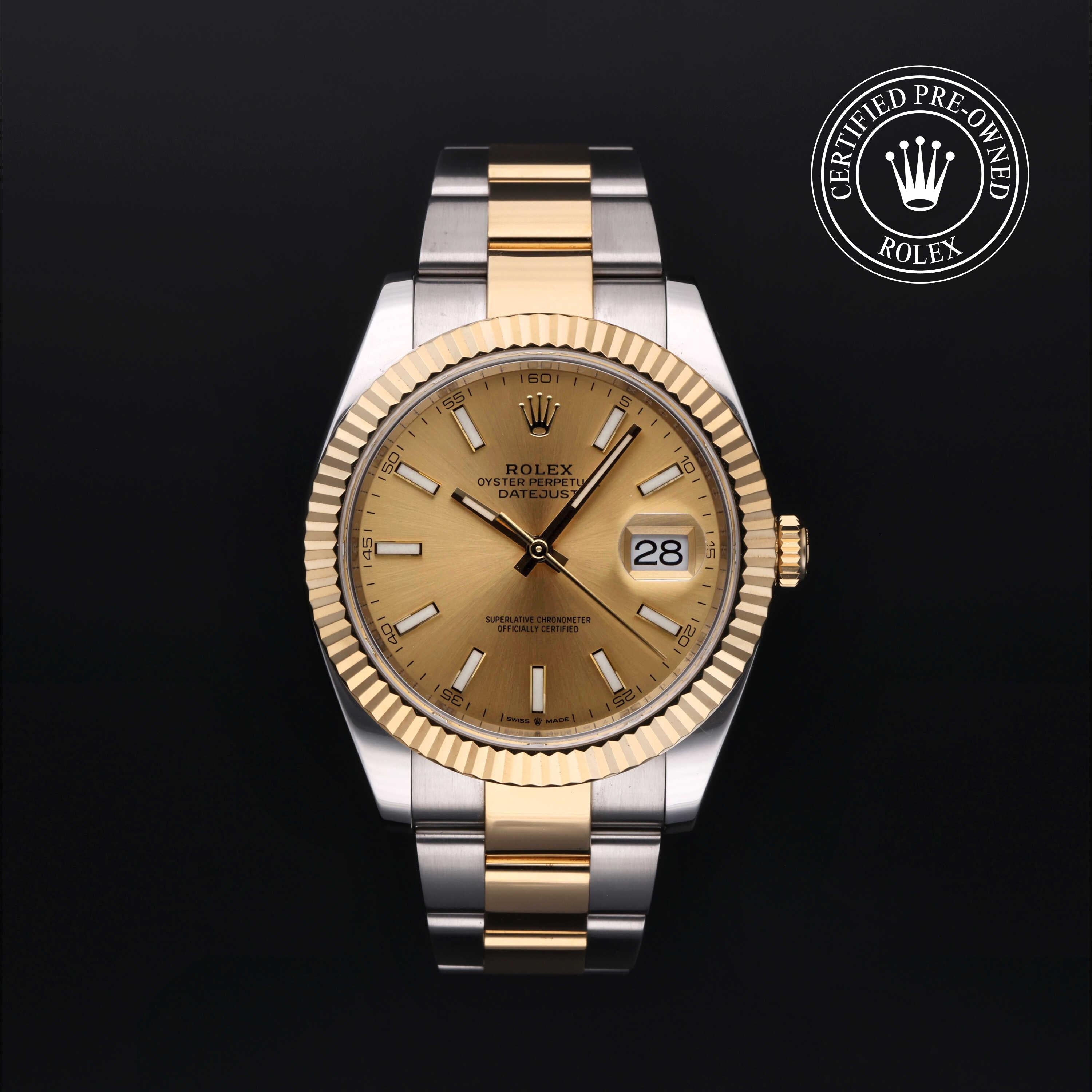 Rolex CPO Datejust M126333 front on white background