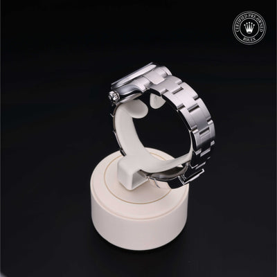 Rolex Certified Pre-owned Oyster Perpetual M176200-0002 front on black background
