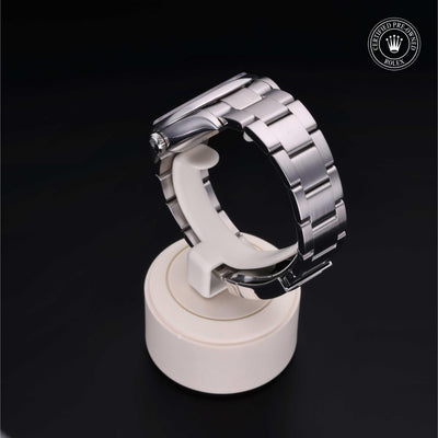 Rolex CPO Oyster Perpetual M126000 front on white background