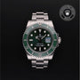 Rolex Certified Pre-owned Submariner M116610LV-0002 front on black background