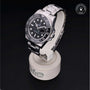 Rolex Certified Pre-owned GMT M116710LN-0001 front on black background