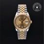 Rolex Certified Pre-owned Datejust M126233-0017 front on black background