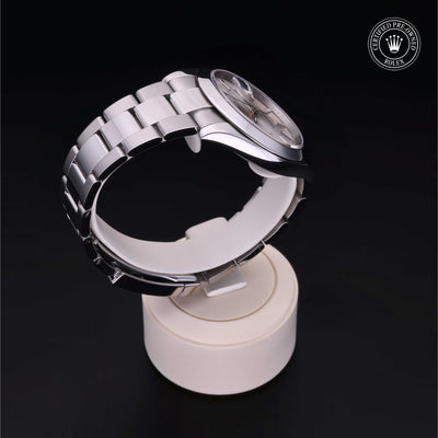 Rolex Certified Pre-owned Datejust M126300-0003 front on black background