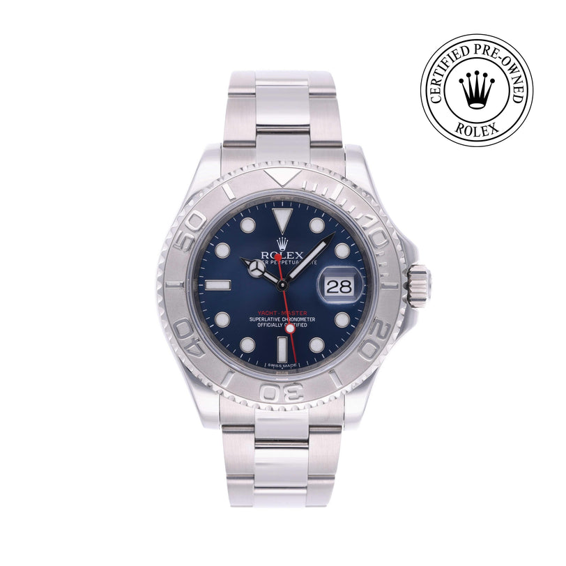 Rolex CPO Yacht-Master M116622 front on white background