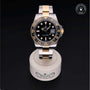 Rolex Certified Pre-owned GMT M116713LN-0001 front on black background