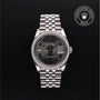 Rolex Certified Pre-owned Datejust M126284RBR-0037 front on black background