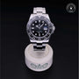 Rolex Certified Pre-owned GMT M116710LN-0001 front on black background