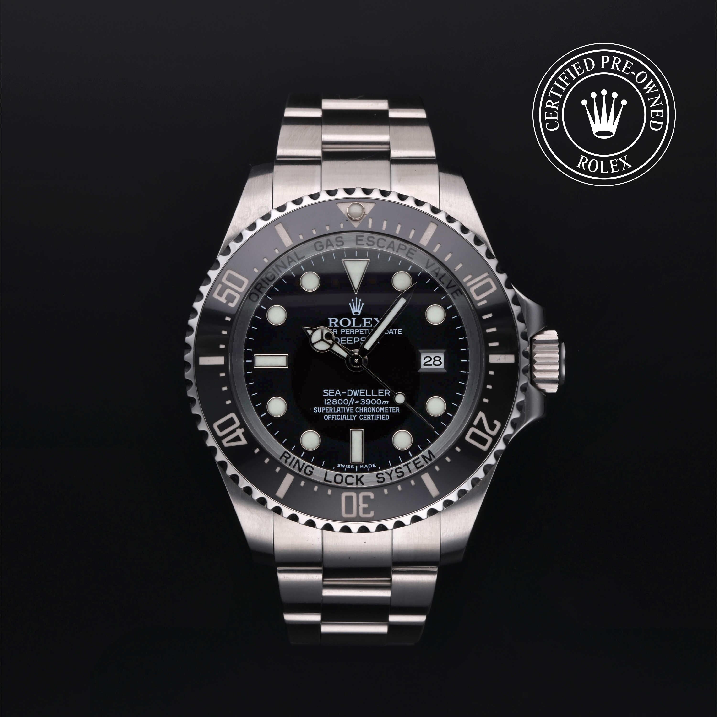 Rolex CPO Sea-Dweller M116660 front on white background