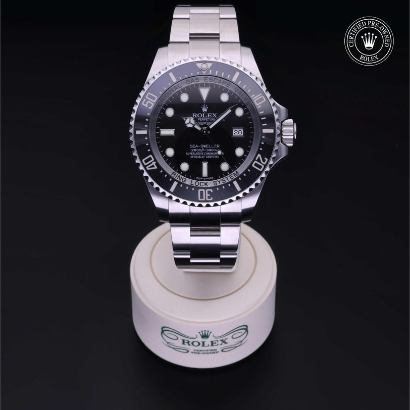 Rolex CPO Sea-Dweller M116660 front on white background