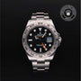 Rolex Certified Pre-owned Explorer M216570-0002 front on black background
