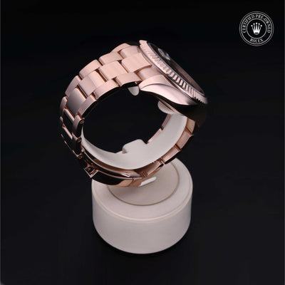 Rolex Certified Pre-owned Sky-Dweller M326935-0007 front on black background