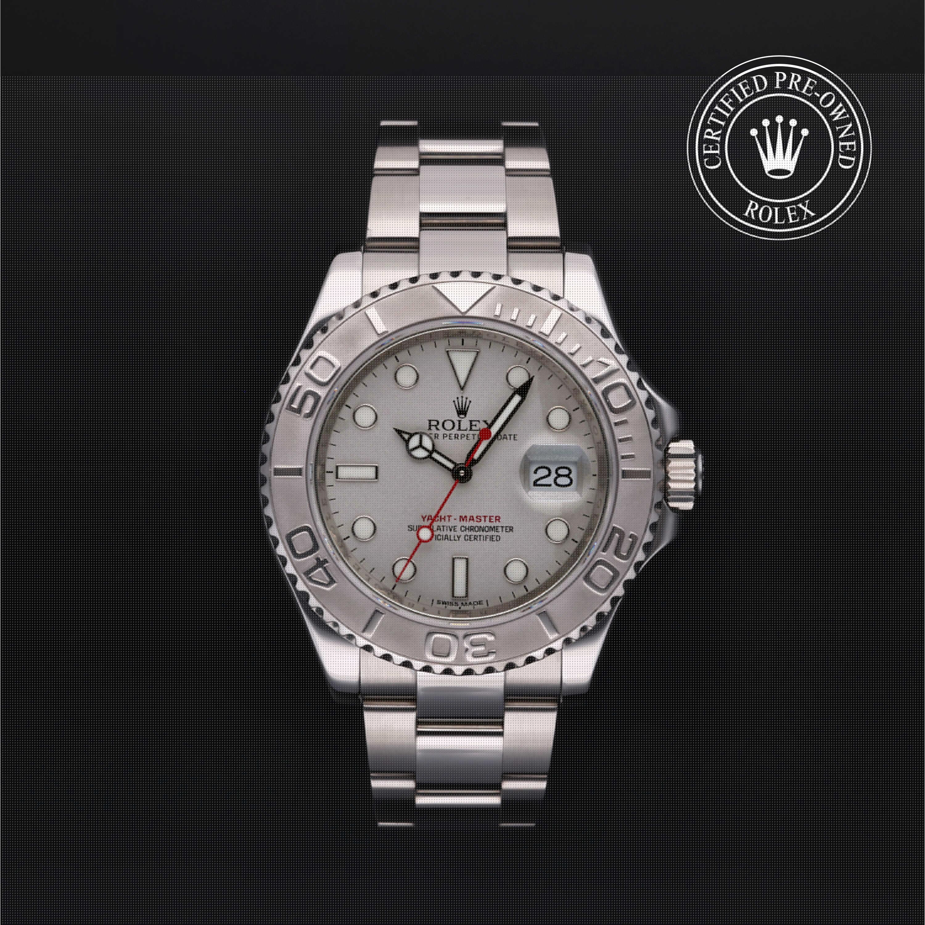 Rolex CPO Yacht-Master M116622 front on white background
