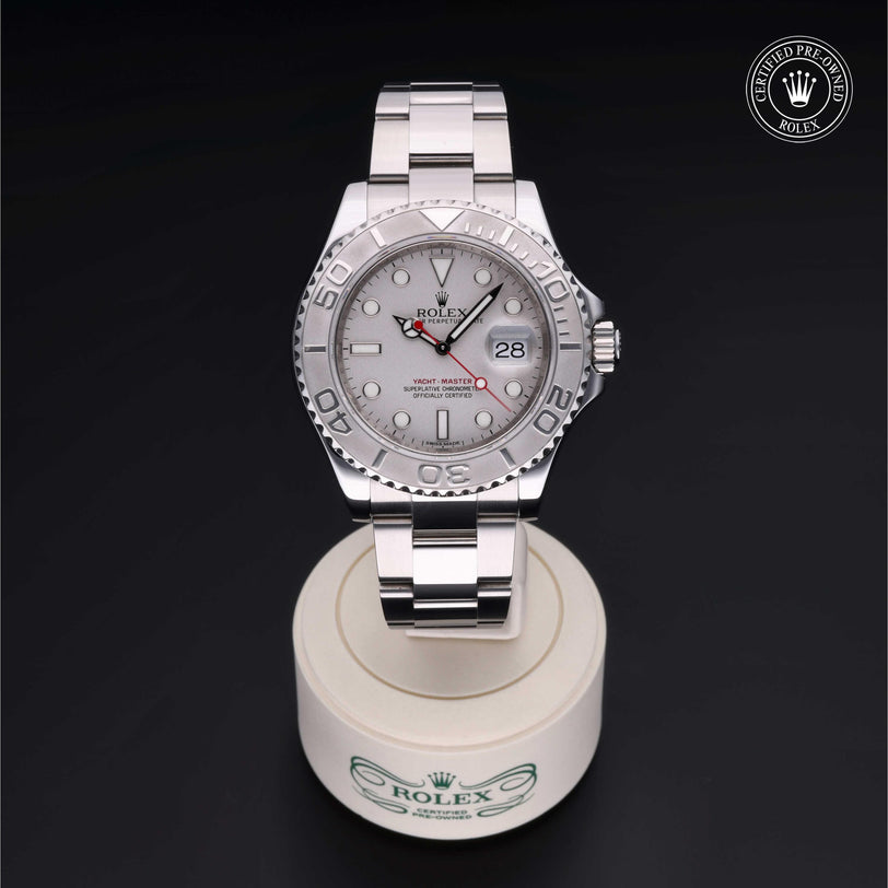 Rolex CPO Yacht-Master M116622 front on white background