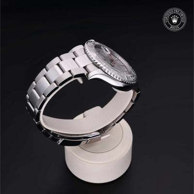 Rolex CPO Yacht-Master M116622 front on white background