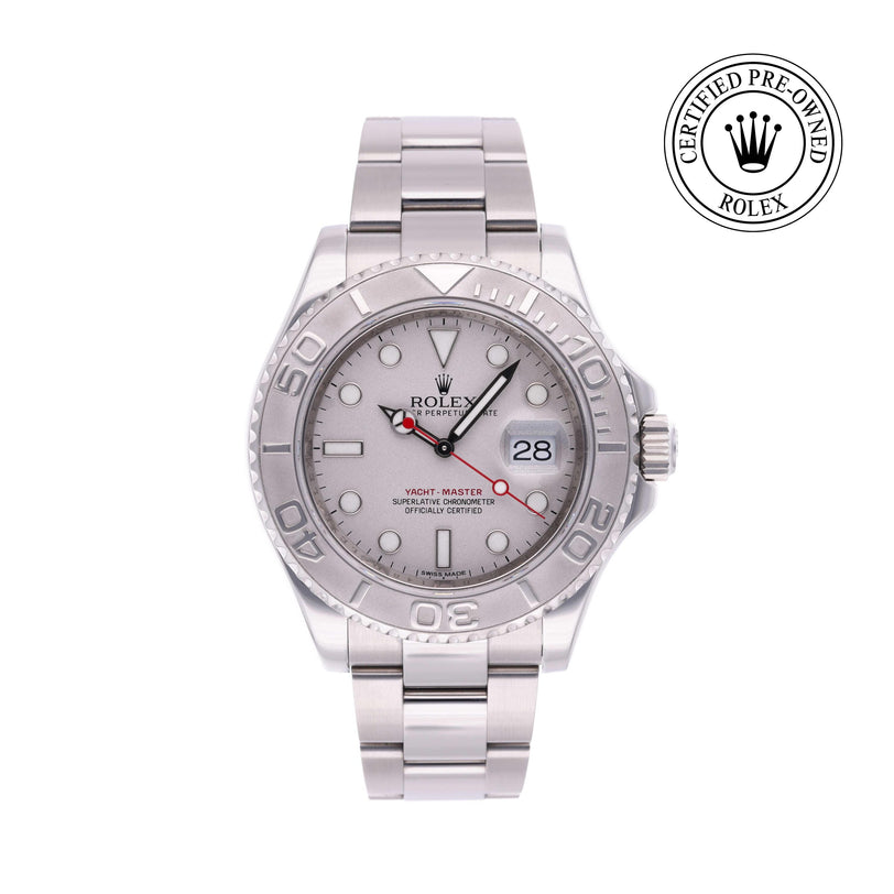 Rolex CPO Yacht-Master M116622 front on white background